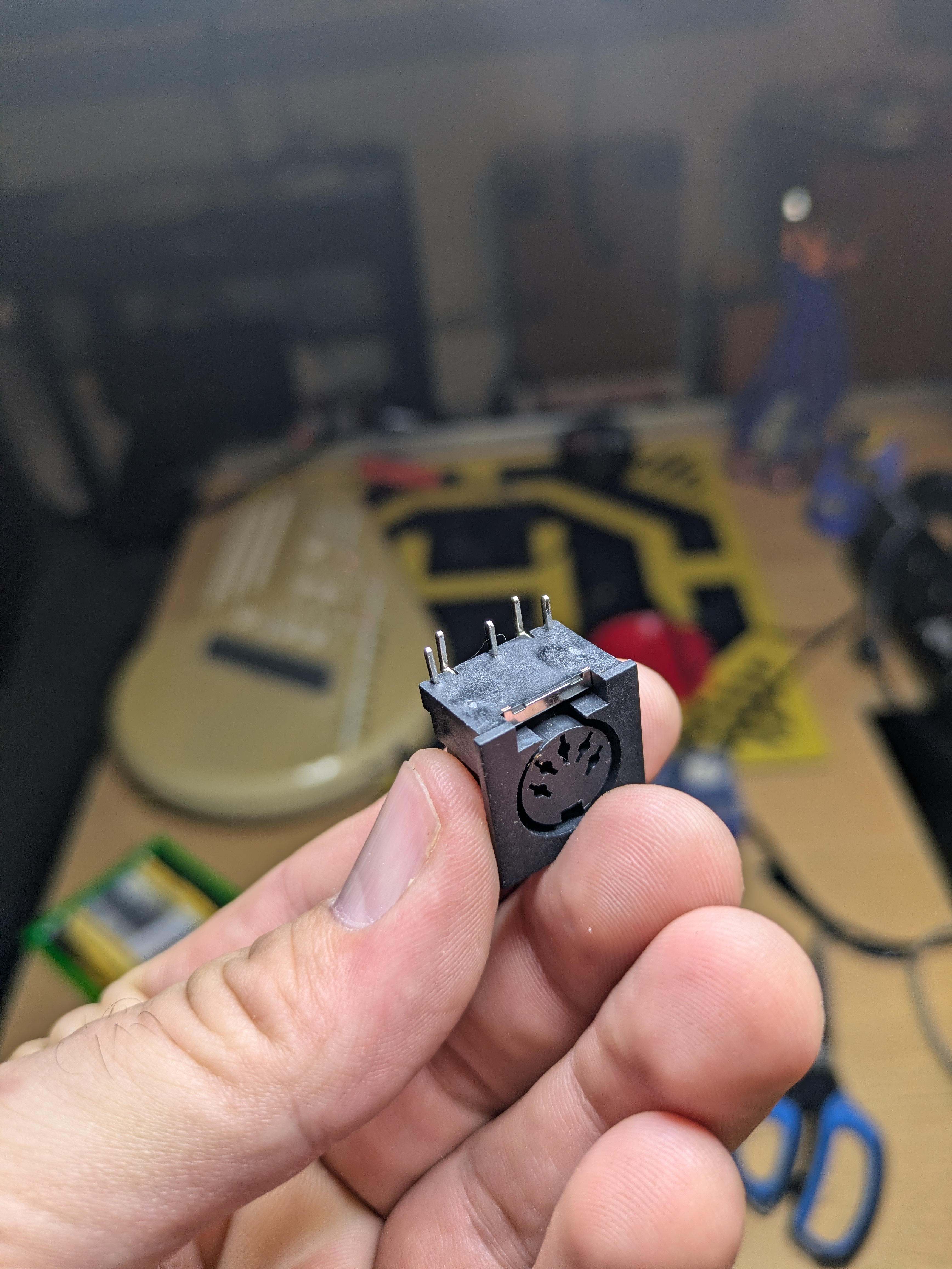 Populated section of OM-100 MIDI