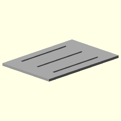 3D printed dust cover for synth faders