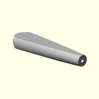 3D printed parametric tool handle for custom tooling ends
